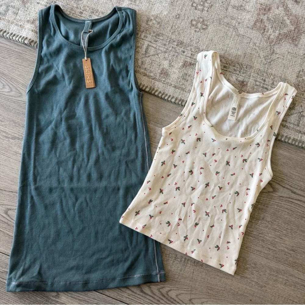 SKIMS ribbed tank tops